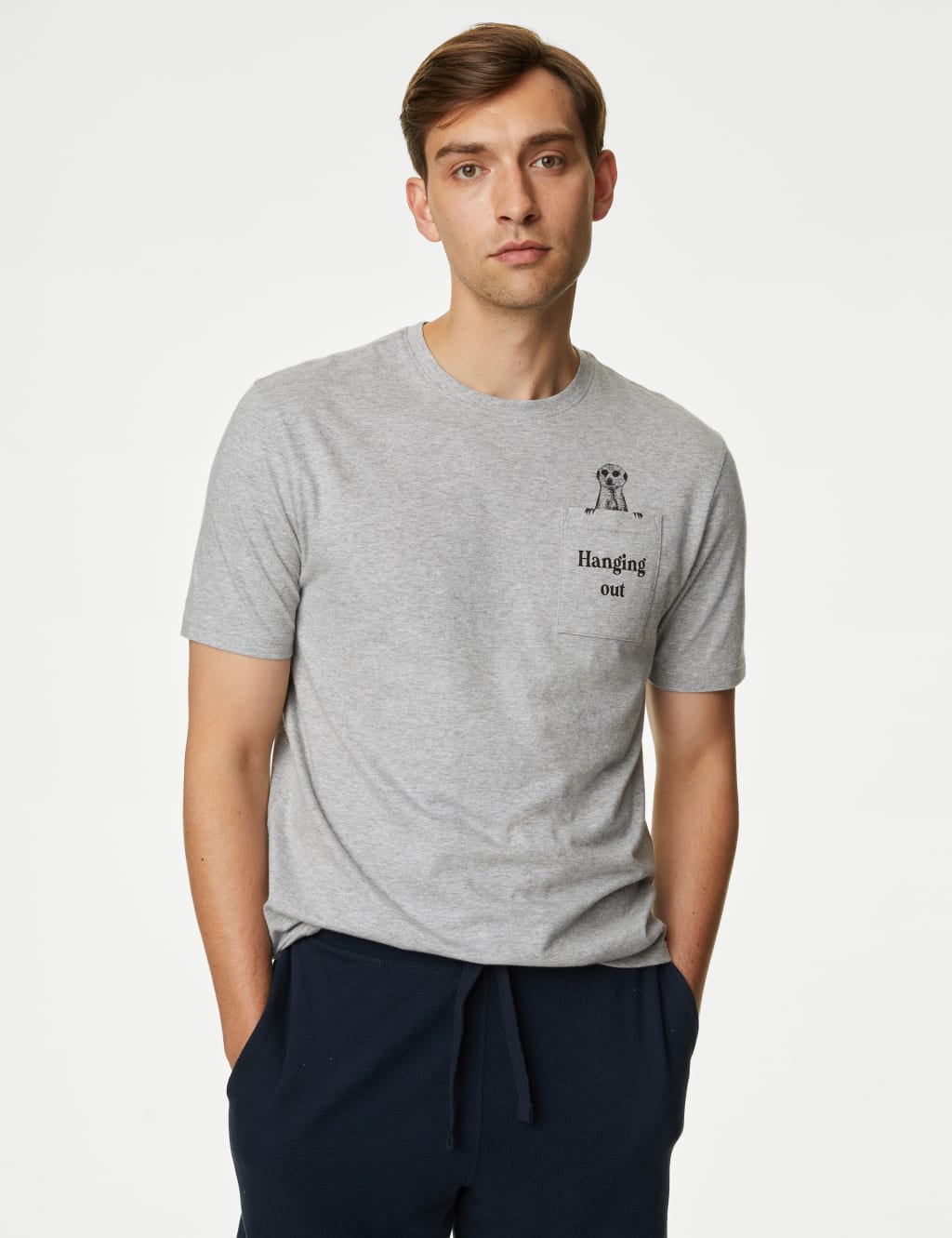 Pure Cotton Meerkat Graphic Loungewear Top image 4