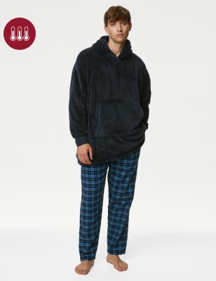 

Mens M&S Collection Extra großer, superweicher Fleece-Hoodie - Navy, Navy