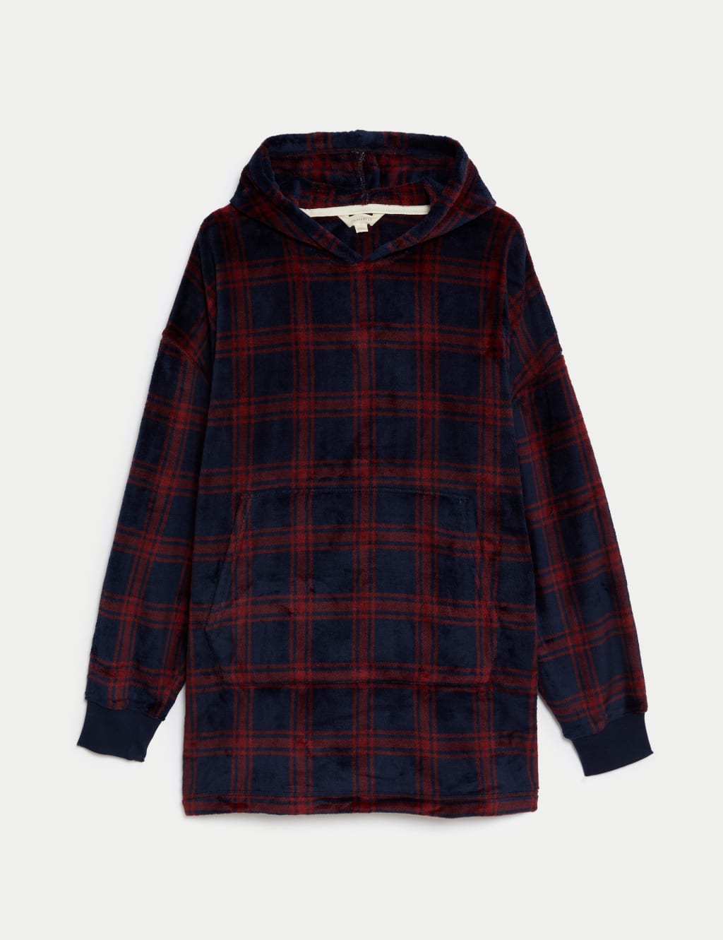 Fleece Checked Supersoft Oversized Hoodie image 2