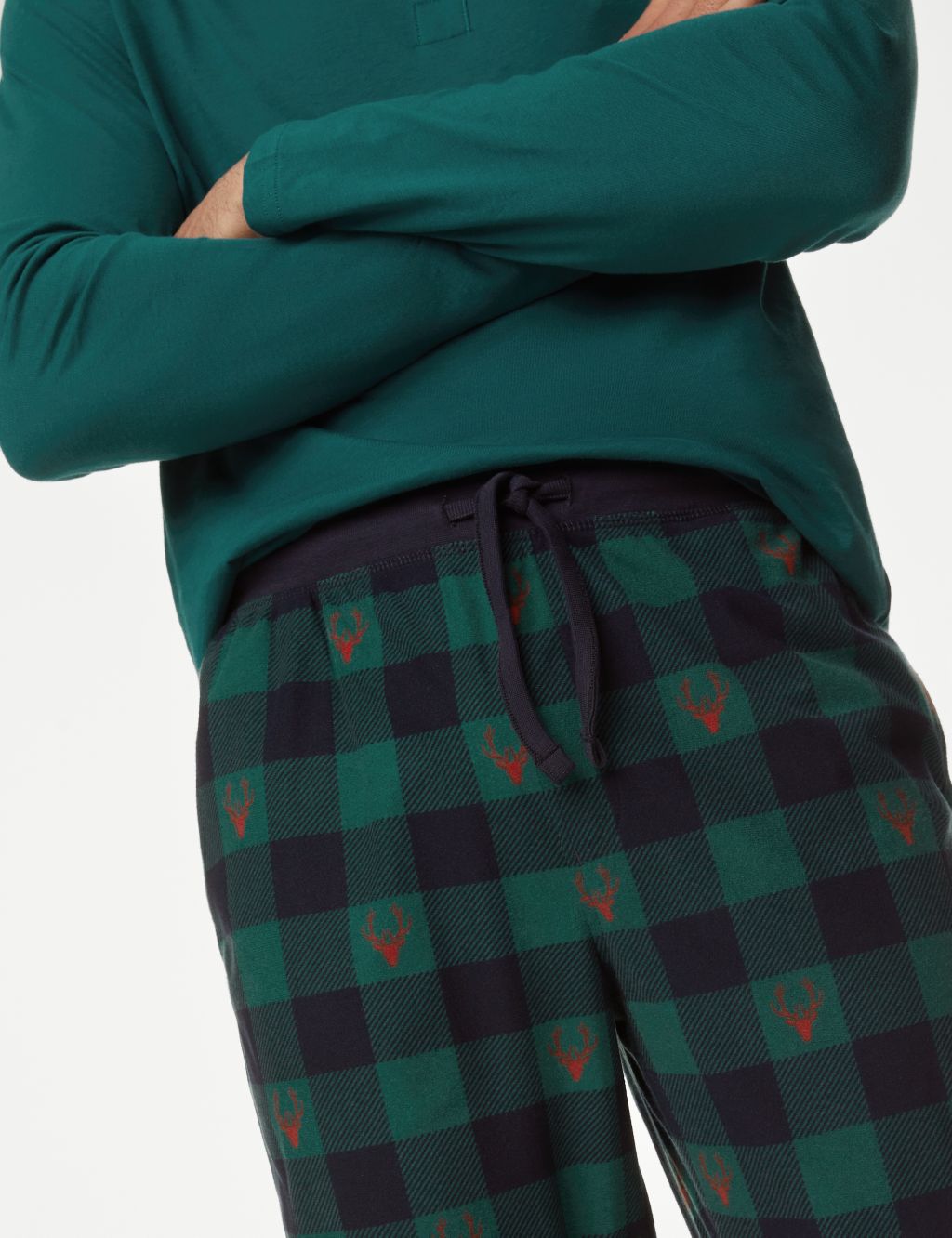 Supersoft Checked Loungewear Bottoms image 4
