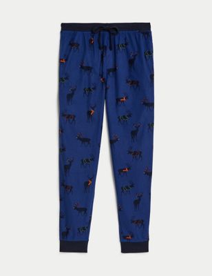 Supersoft Reindeer Print Pyjama Bottoms