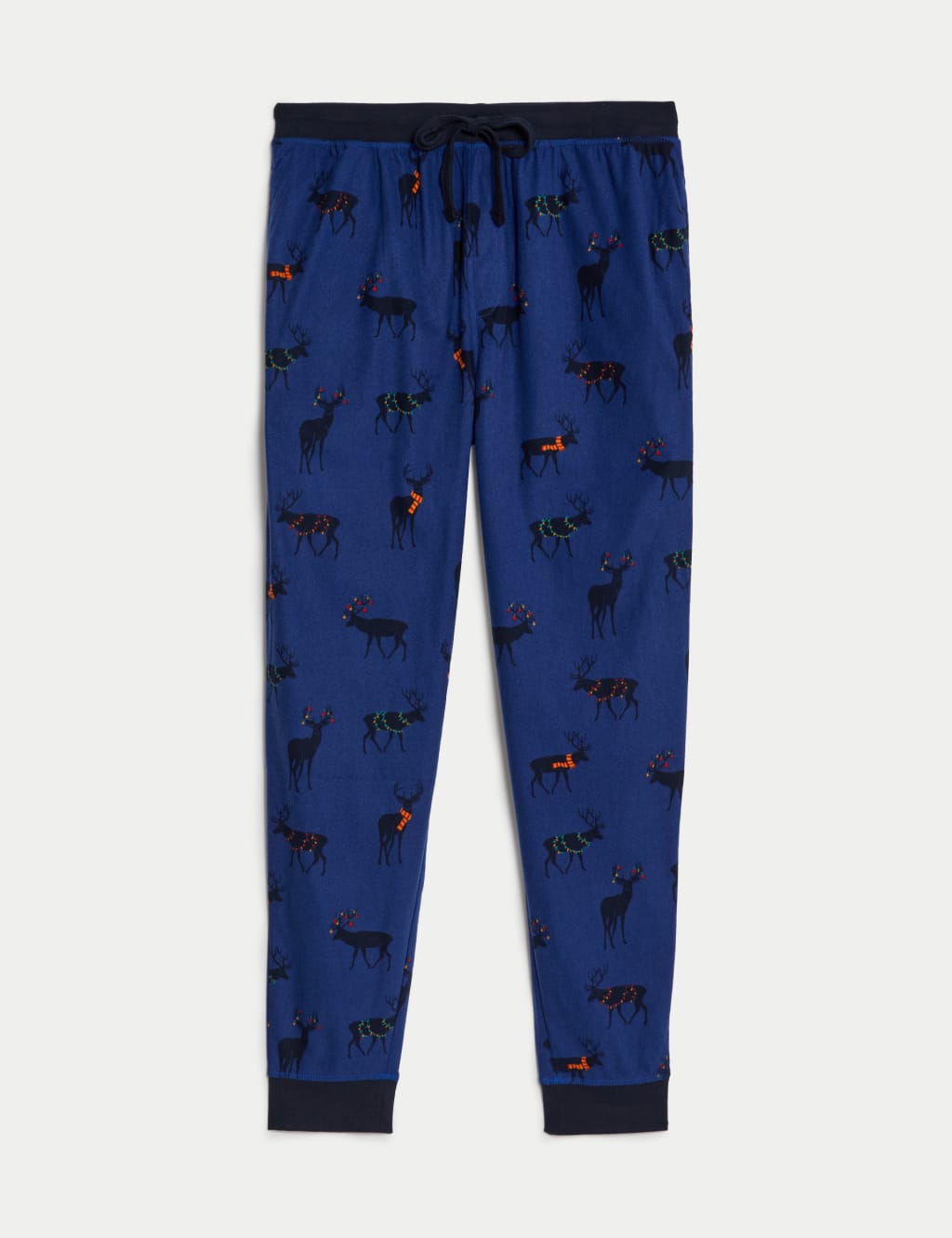 Supersoft Reindeer Print Pyjama Bottoms image 1