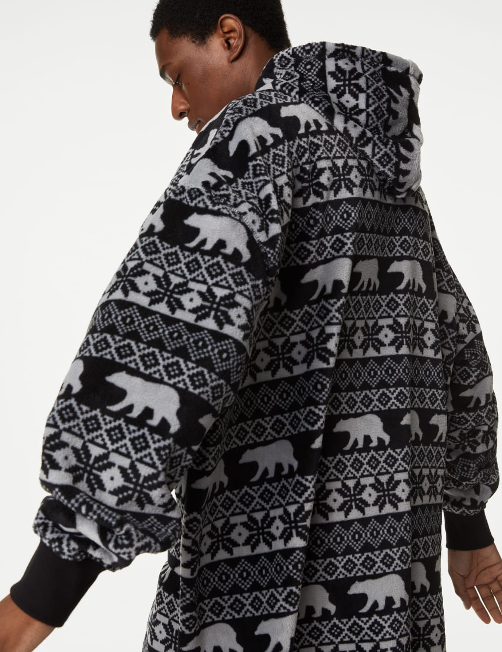Fleece Supersoft Printed Oversized Hoodie image 3