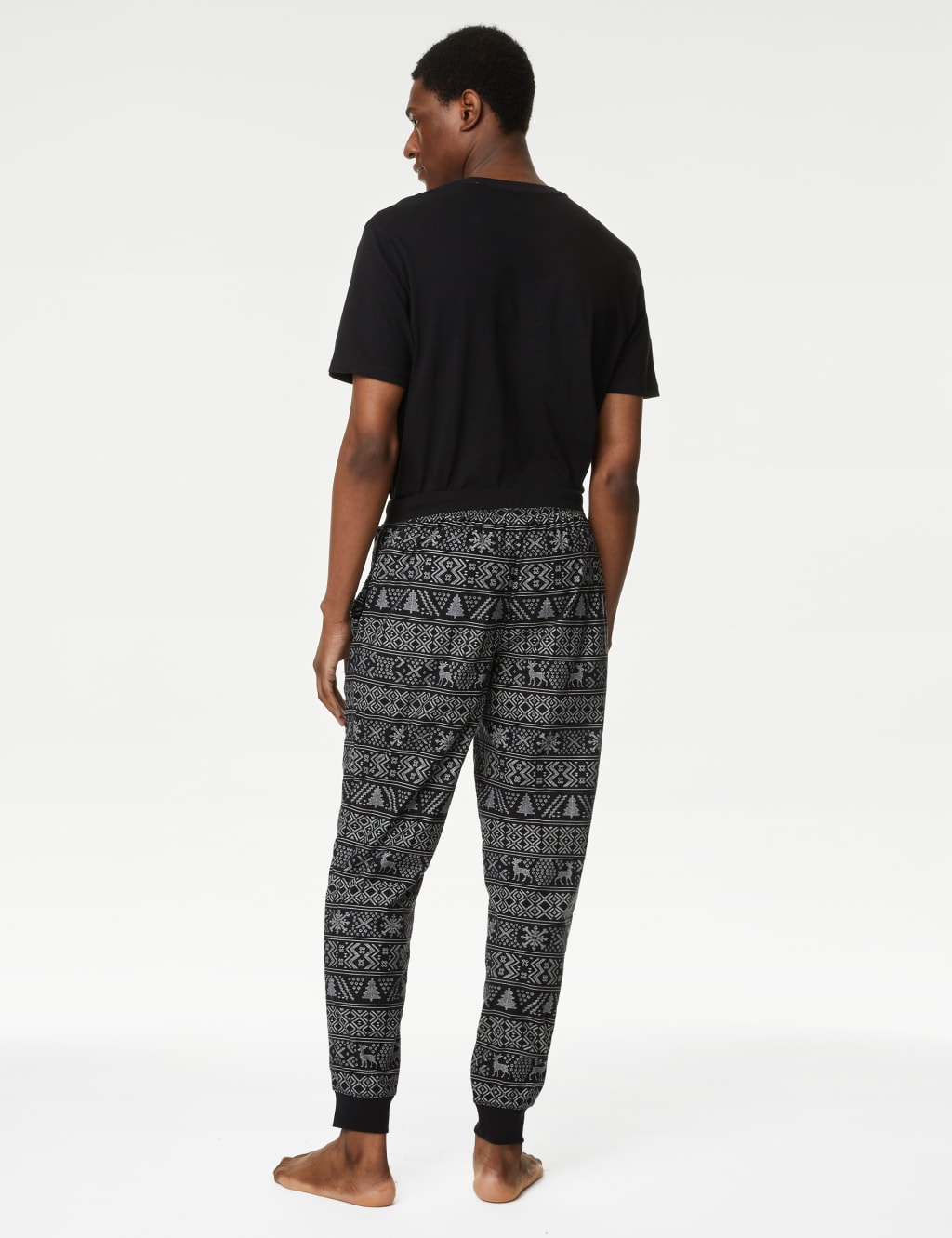Men's Cotton Rich Fairisle Pyjama Set image 5