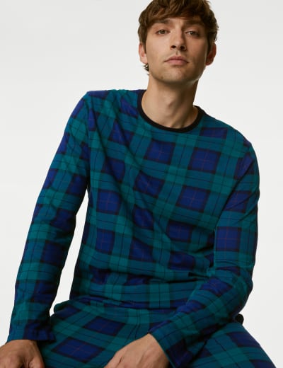 Pure Cotton Supersoft Checked Pyjama Set