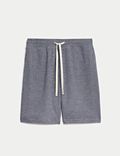 Gestreifte Loungewear-Shorts aus reiner Baumwolle