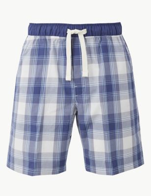 Pure Cotton Checked Shorts | M&S Collection | M&S