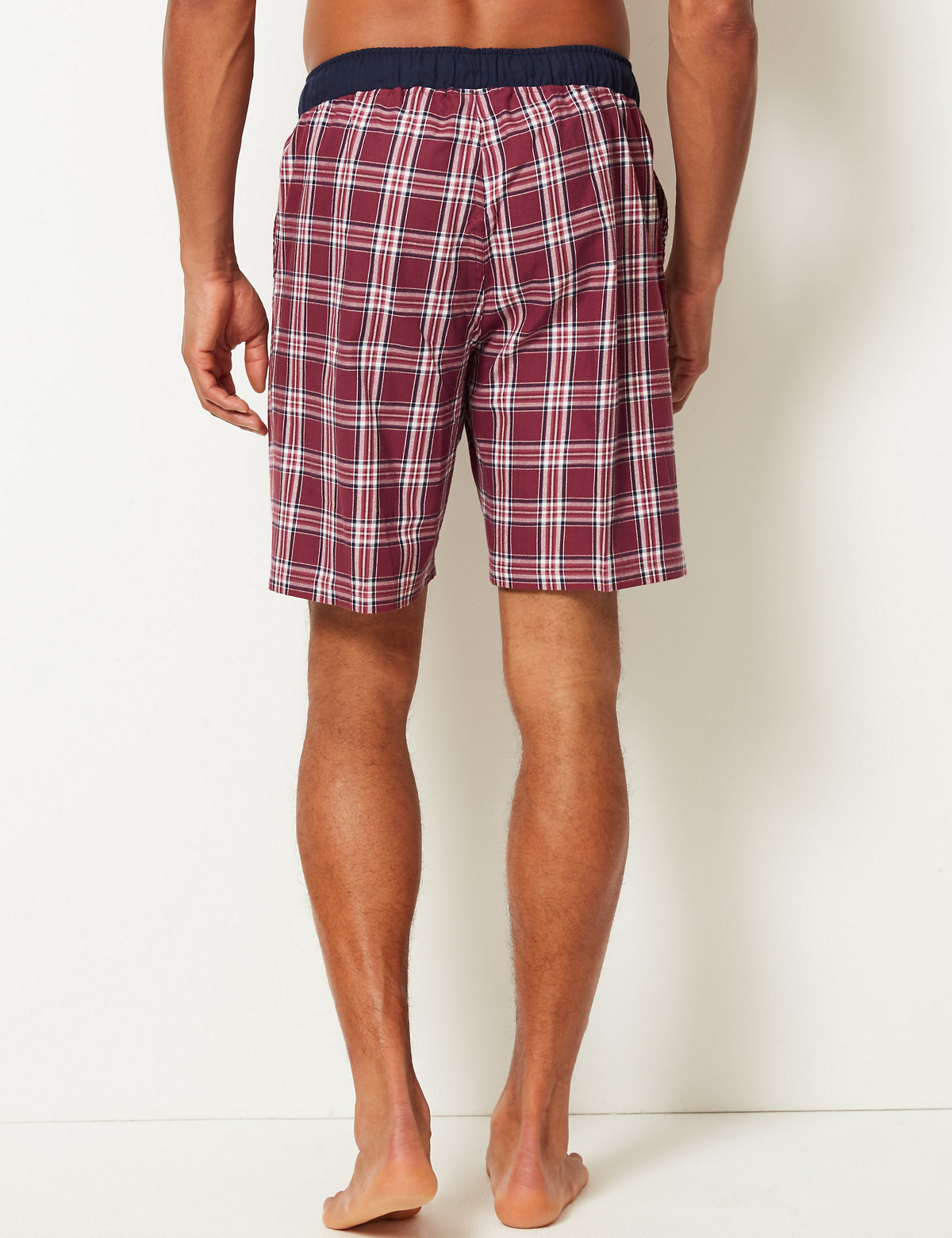 Pure Cotton Checked Shorts