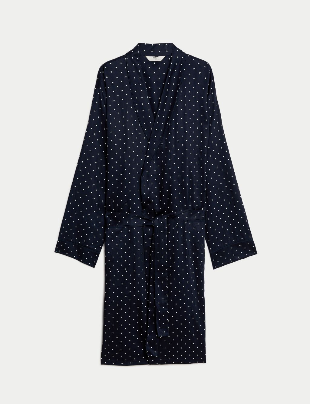Pure Cotton Polka Dot Dressing Gown image 2