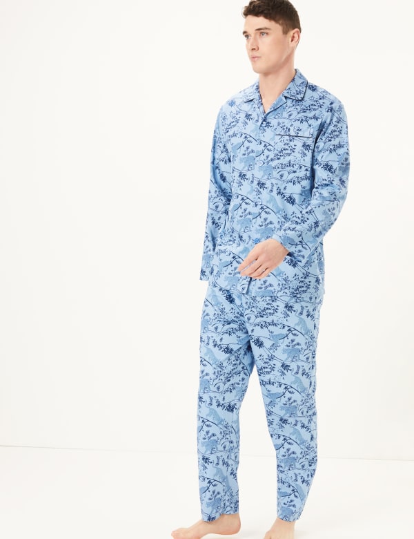 Pure Cotton Jungle Print Pyjama Set