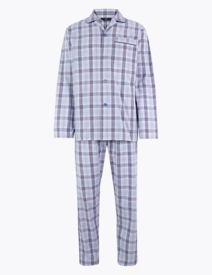 Pure Cotton Checked Pyjama Set 