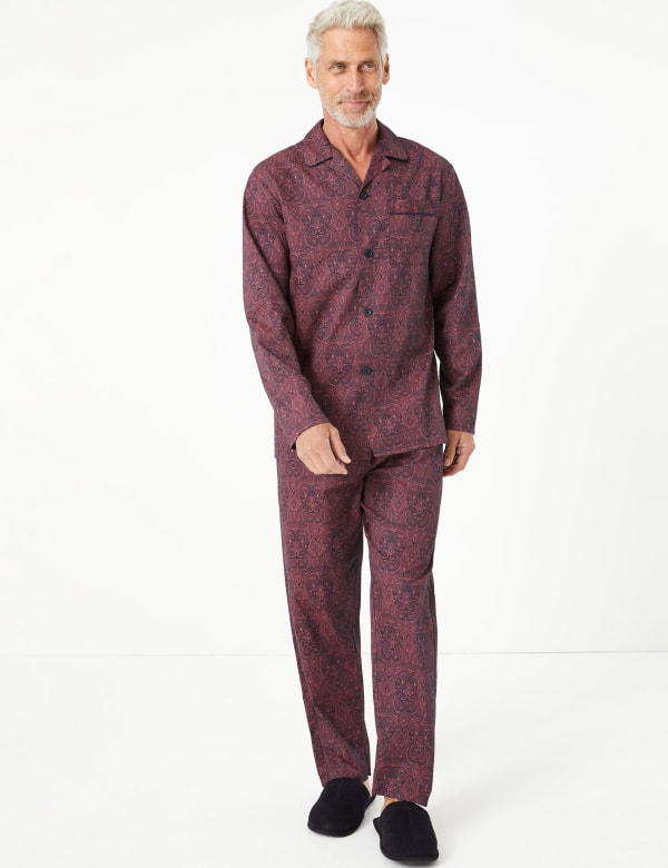 Pure Cotton Paisley Print Pyjama Set