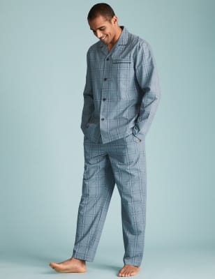 Pure Cotton Checked Pyjama Set