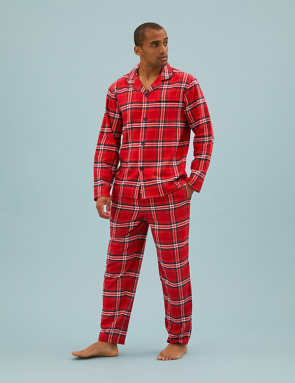 Men's Checked Family Pyjama Set