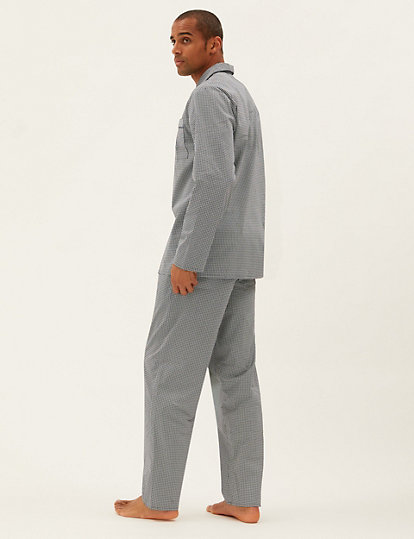 Pure Cotton Geometric Print Pyjama Set