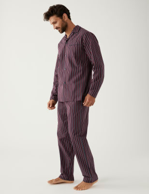 Cotton 2024 striped pajamas