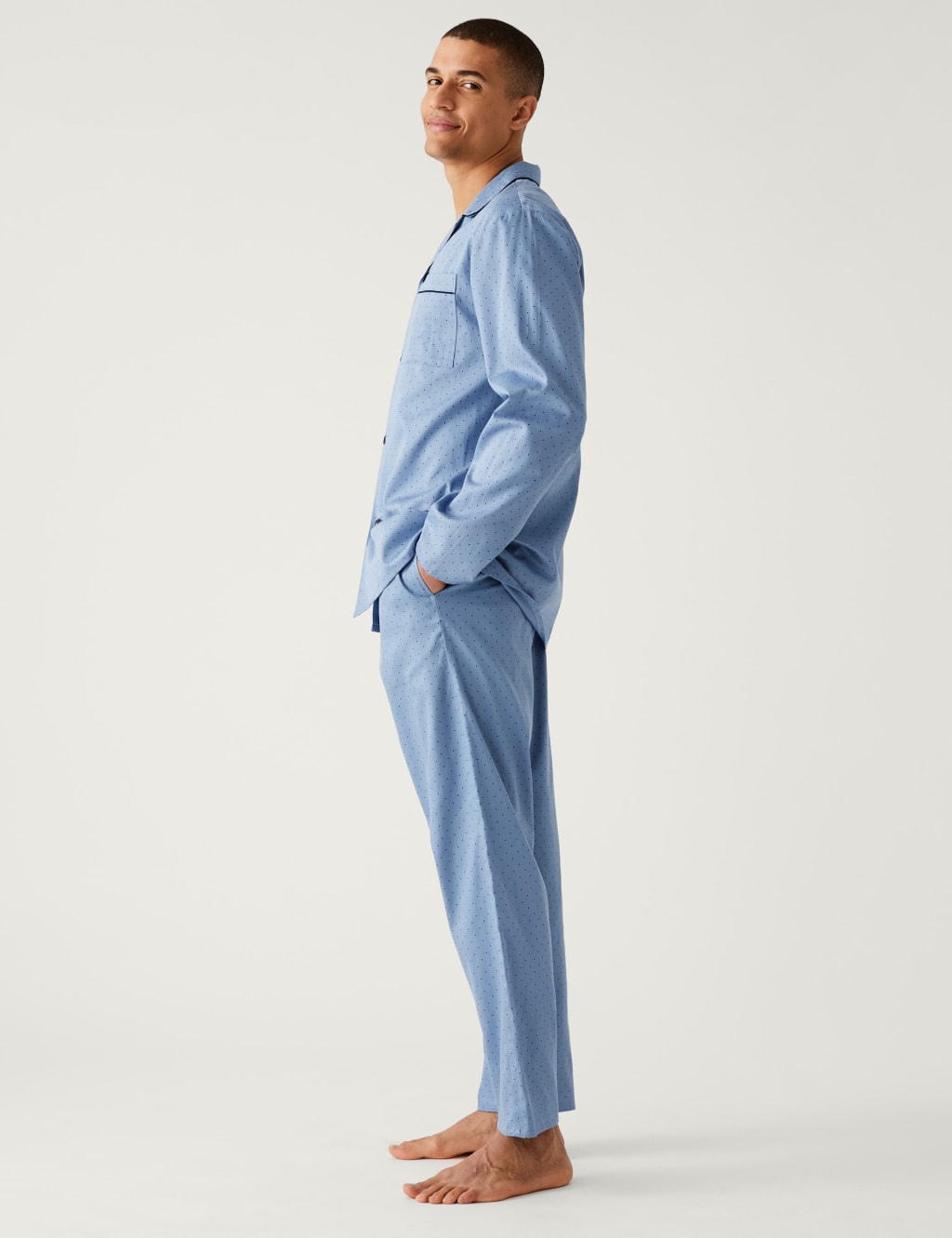 Pure Cotton Polka Dot Pyjama Set image 1