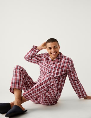 Pure Cotton Checked Pyjama Set