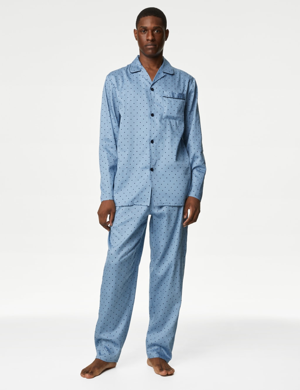 Pure Cotton Polka Dot Pyjama Set image 1