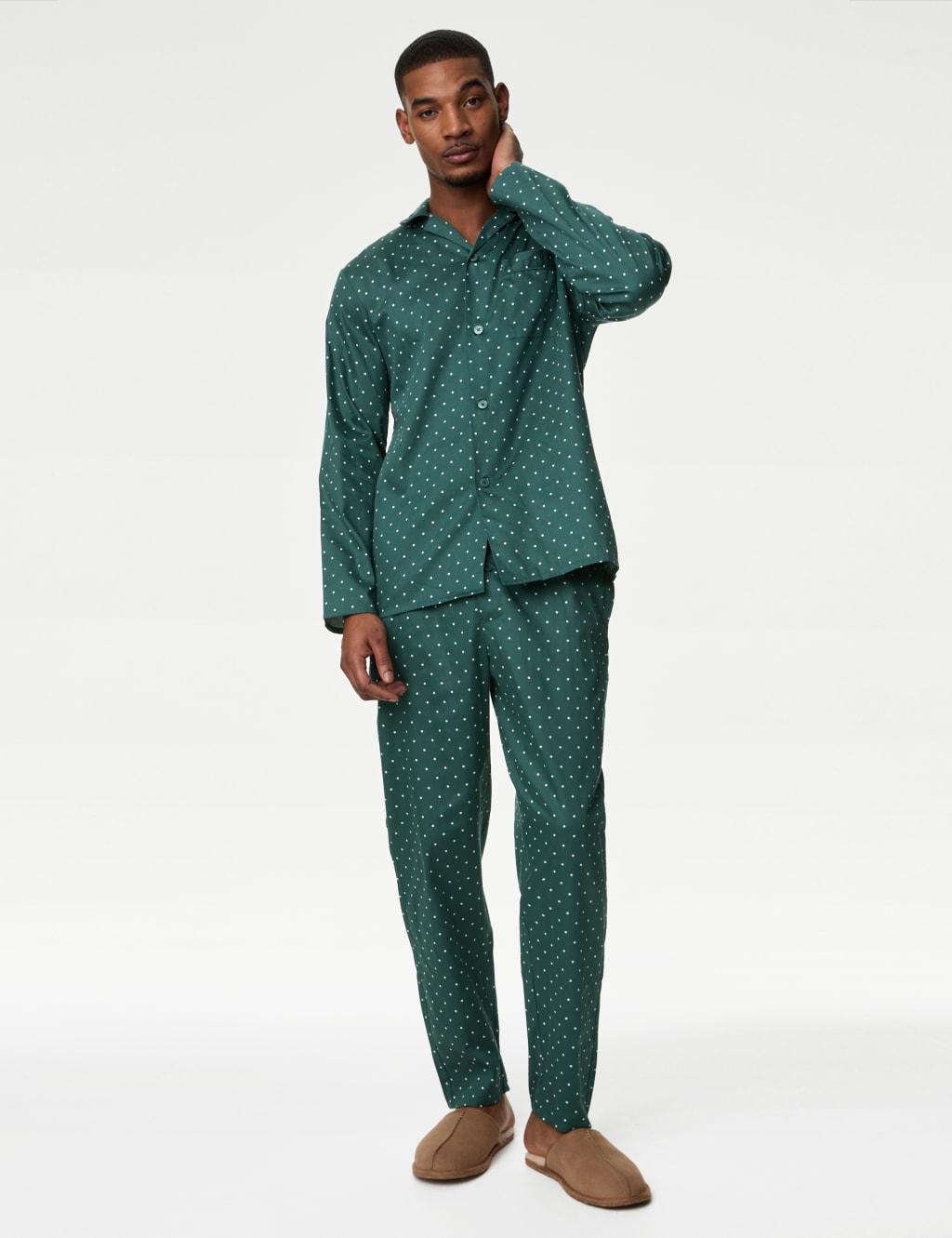 MENDEEZ Lapasa Night Suit (Green) Green Men Pyjama Sets