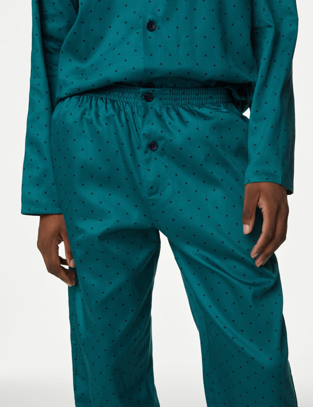 Pure Cotton Polka Dot Pyjama Set image 4