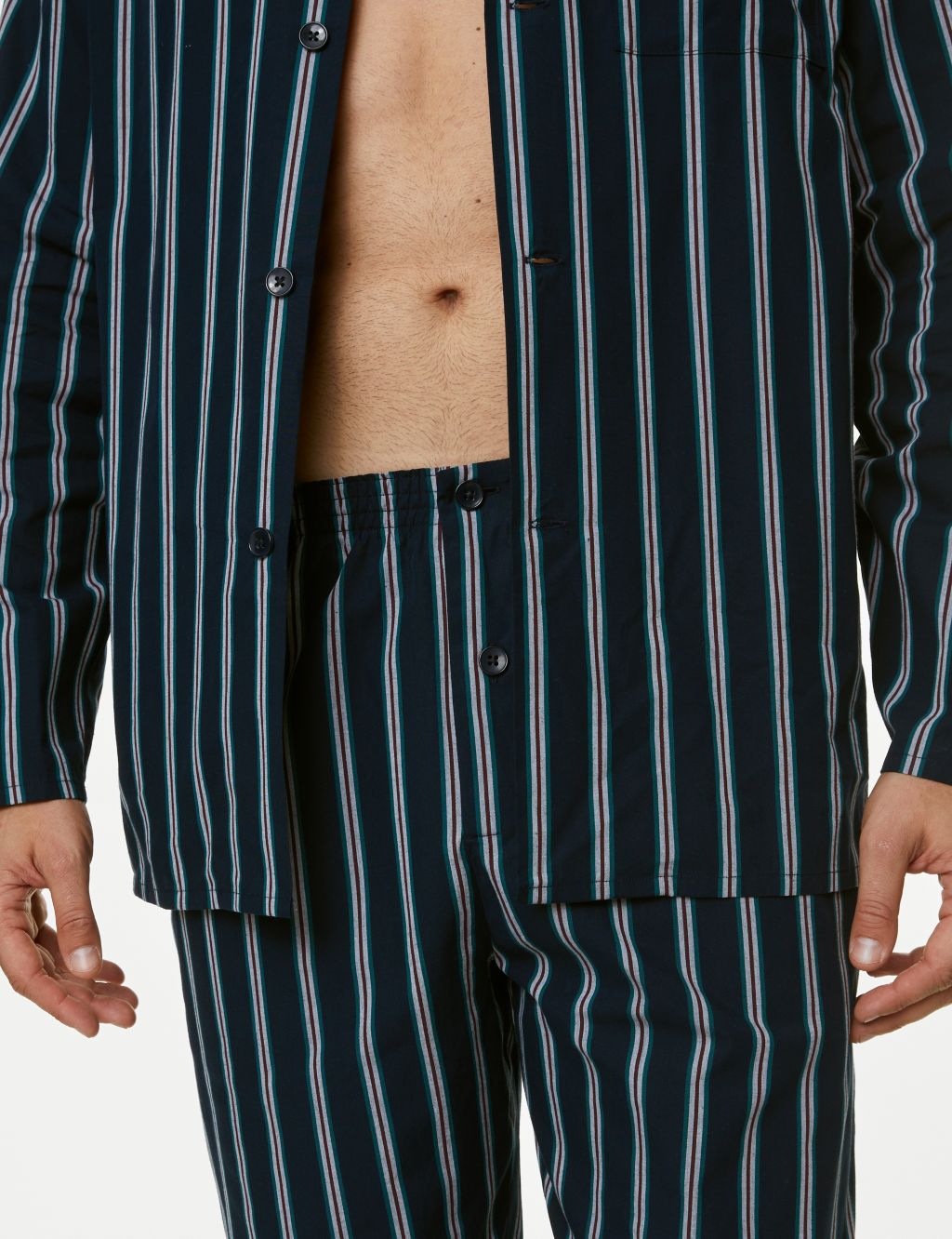 Pure Cotton Striped Pyjama Set image 4