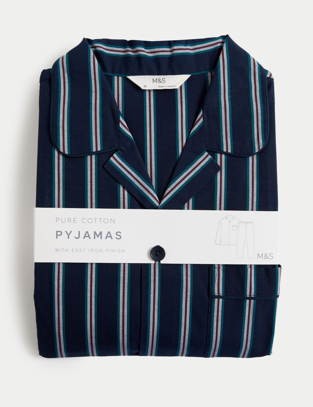 Pure Cotton Striped Pyjama Set image 6