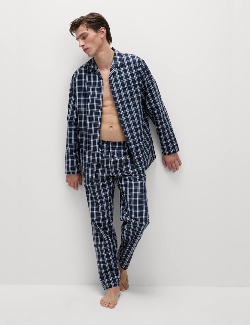 Pure Cotton Checked Pyjama Set