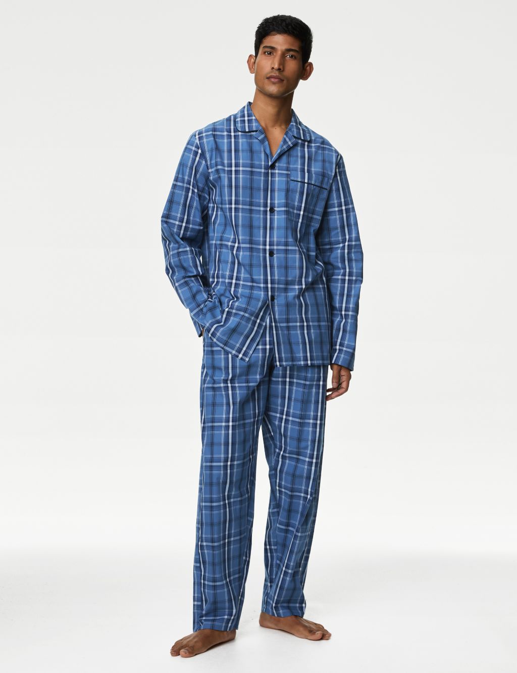 Mens Red Check Cotton Loungewear Pyjama Bottoms, Shop Mens Loungewear  Online
