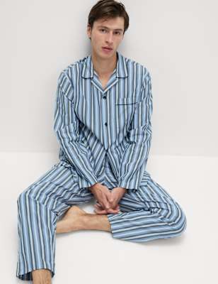 Pure Cotton Striped Pyjama Set