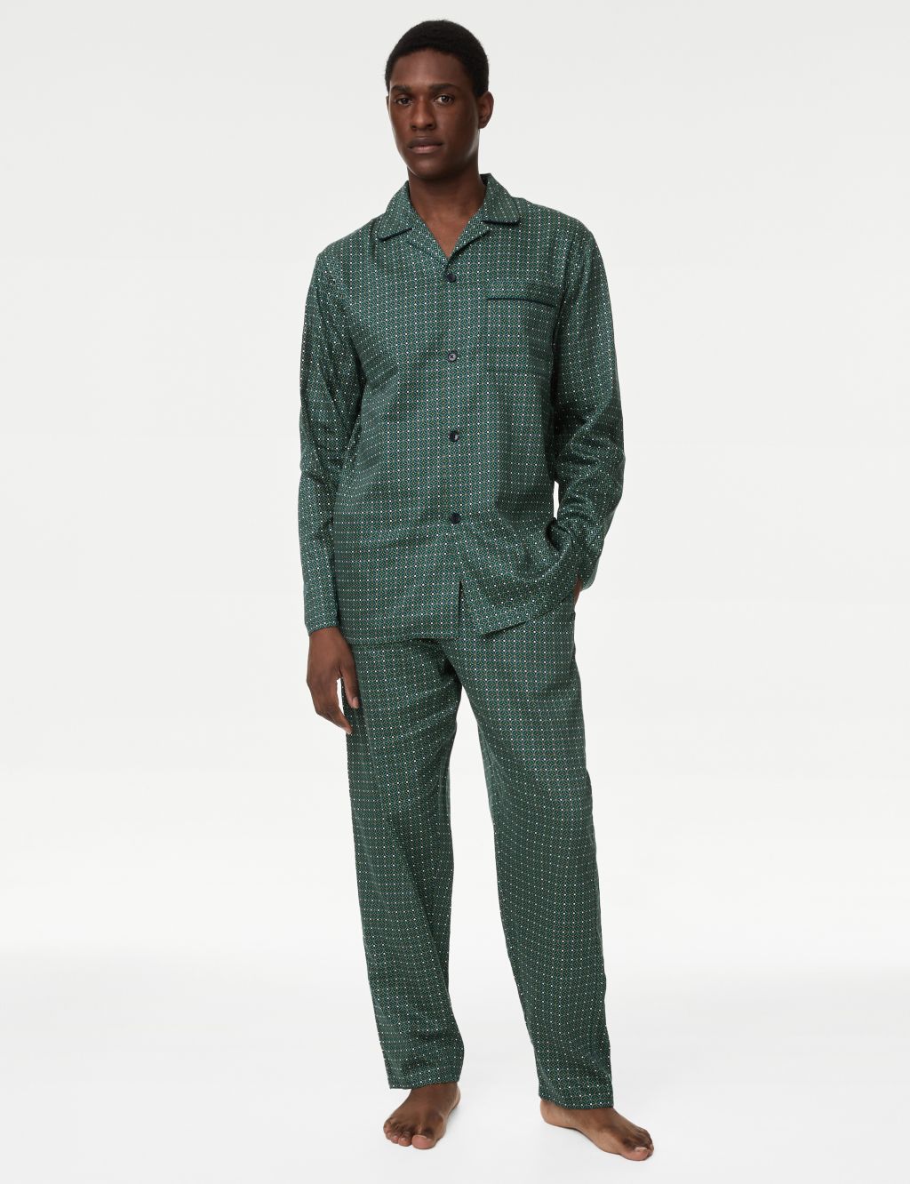Pure Cotton Geometric Pyjama Set