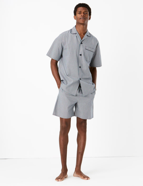 Pure Cotton Checked Pyjama Set