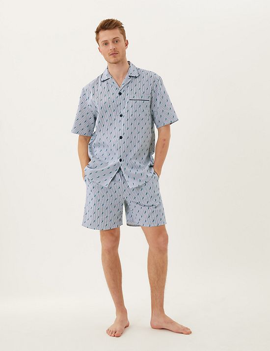 Pure Cotton Bird Print Pyjama Set