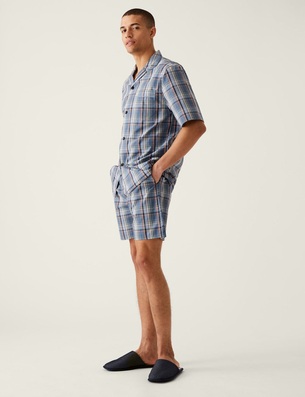 Pure Cotton Checked Pyjama Set image 1