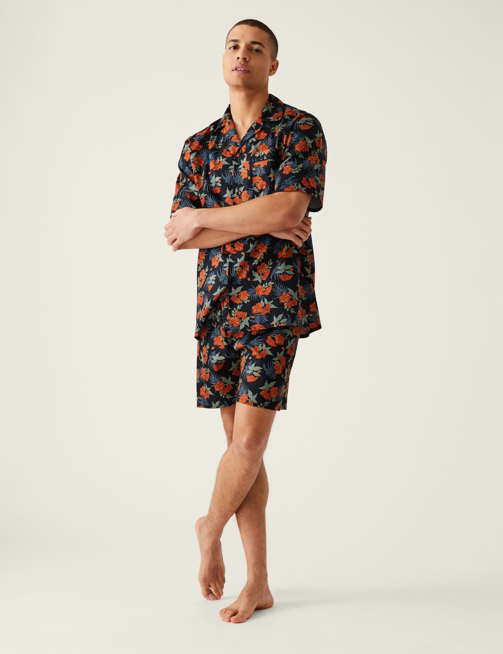 Pure Cotton Floral Print Pyjama Set image 3