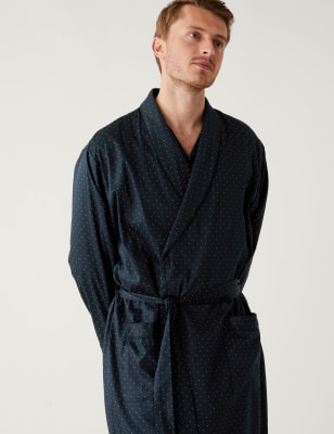 Cotton dressing gown marks and outlet spencer