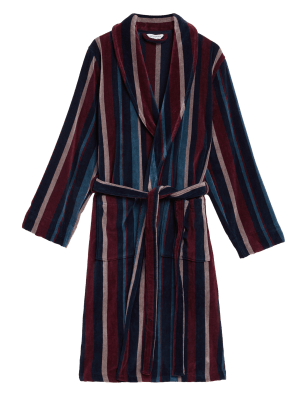 

Mens Autograph Pure Cotton Striped Dressing Gown - Multi, Multi