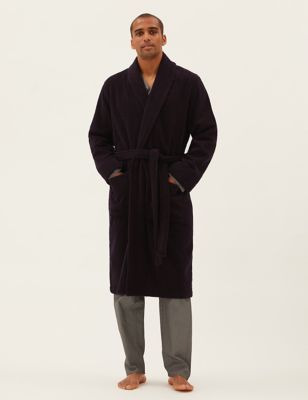 

Mens M&S Collection Pure Cotton Towelling Dressing Gown - Burgundy Mix, Burgundy Mix