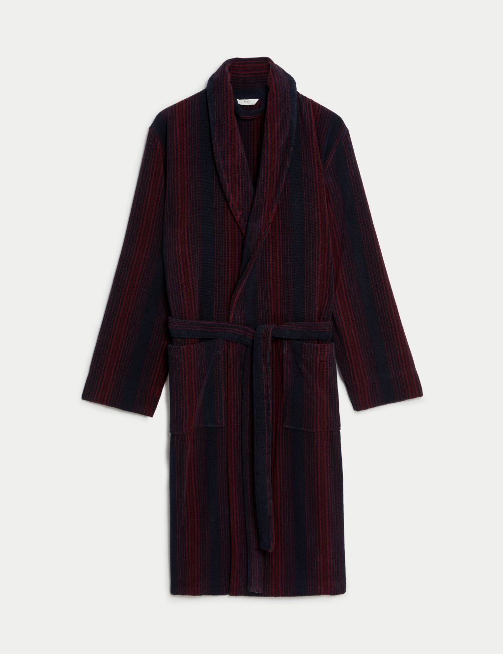 Pure Cotton Striped Towelling Dressing Gown image 2