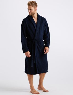 

Mens M&S Collection Supersoft Dressing Gown - Navy, Navy