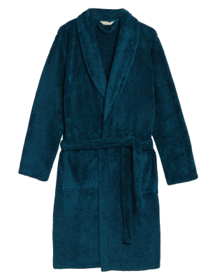 

Mens M&S Collection Fleece Supersoft Dressing Gown - Teal, Teal