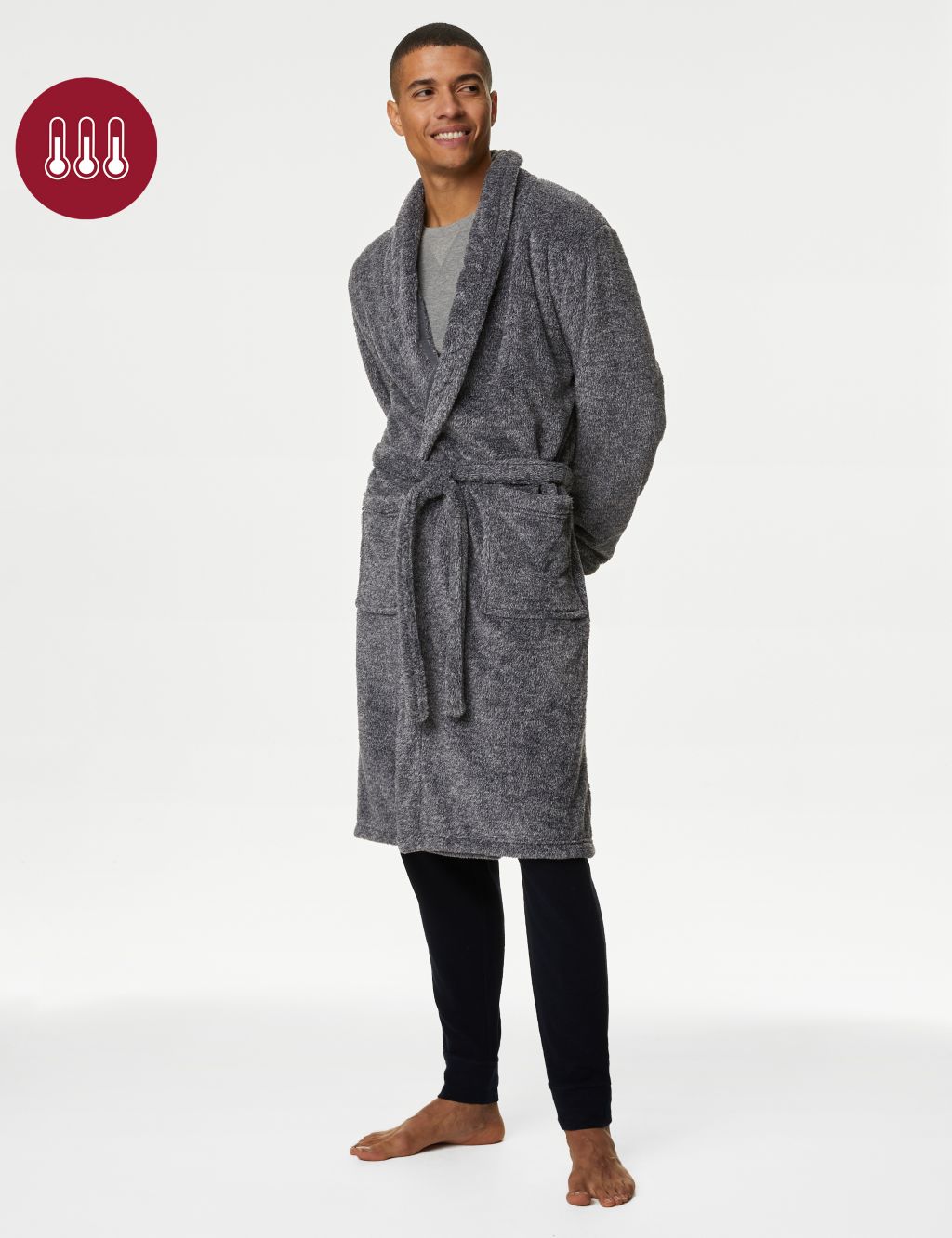 Fleece Supersoft Dressing Gown image 1