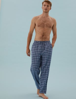 2 pack Brushed Cotton Pyjama Bottoms