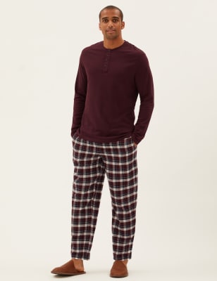 Brushed Cotton Checked Pyjama Set