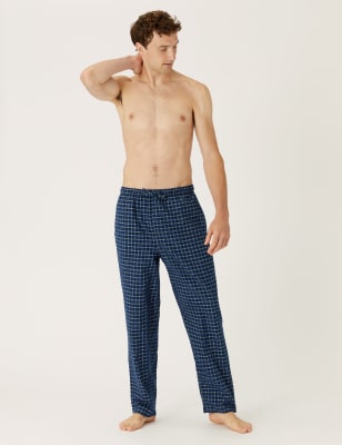 2pk Brushed Cotton Pyjama Bottoms