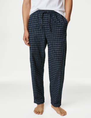 Womens brushed outlet cotton pyjama bottoms