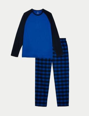 Brushed Cotton Checked Pyjama Set
