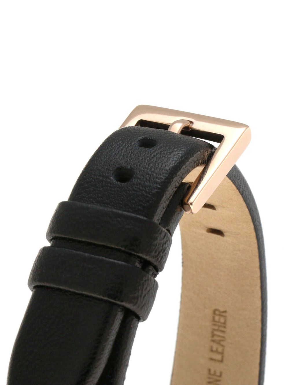 DKNY Modernist Black Leather Analogue Quartz Watch image 4