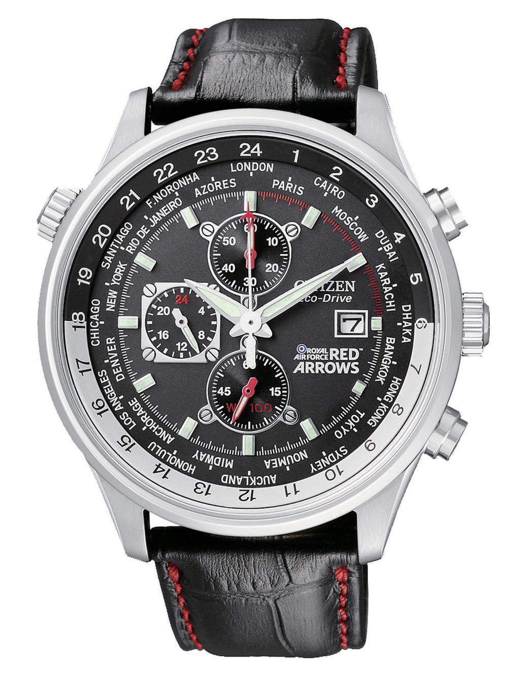 Citizen Red Arrows Eco-Drive Chronograph Leather Watch image 1