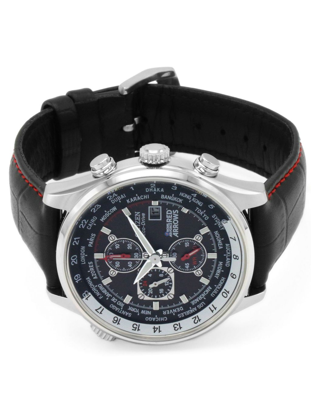 Citizen Red Arrows Eco-Drive Chronograph Leather Watch image 2
